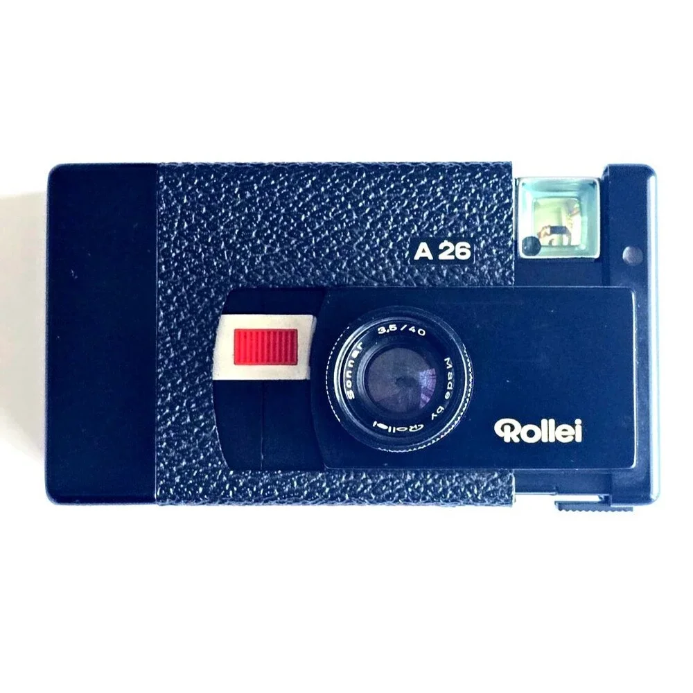 Rollei A26 126 Film Camera Sonnar 3.5/40mm Lens - Not Tested Parts Or Repair